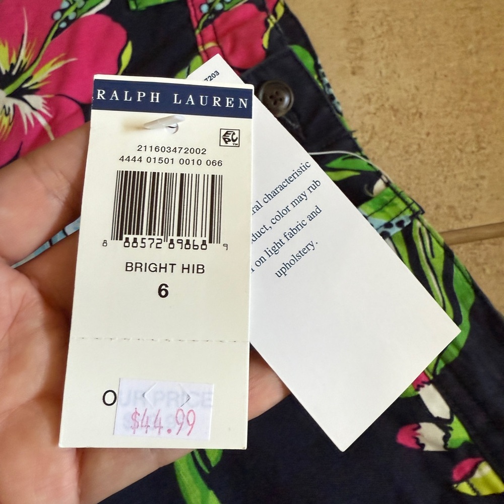 Polo Ralph Lauren Floral Women's Shorts size 6 new with tags - Picture 3 of 6